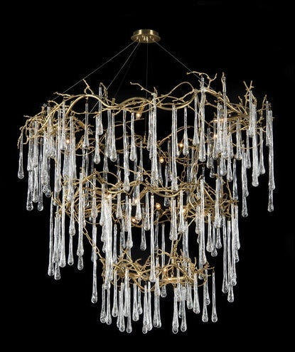 Branched Crystal 20 Light Chandelier