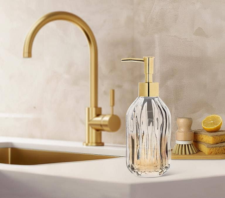 Fluted Soap/Lotion Pump-7.5"H