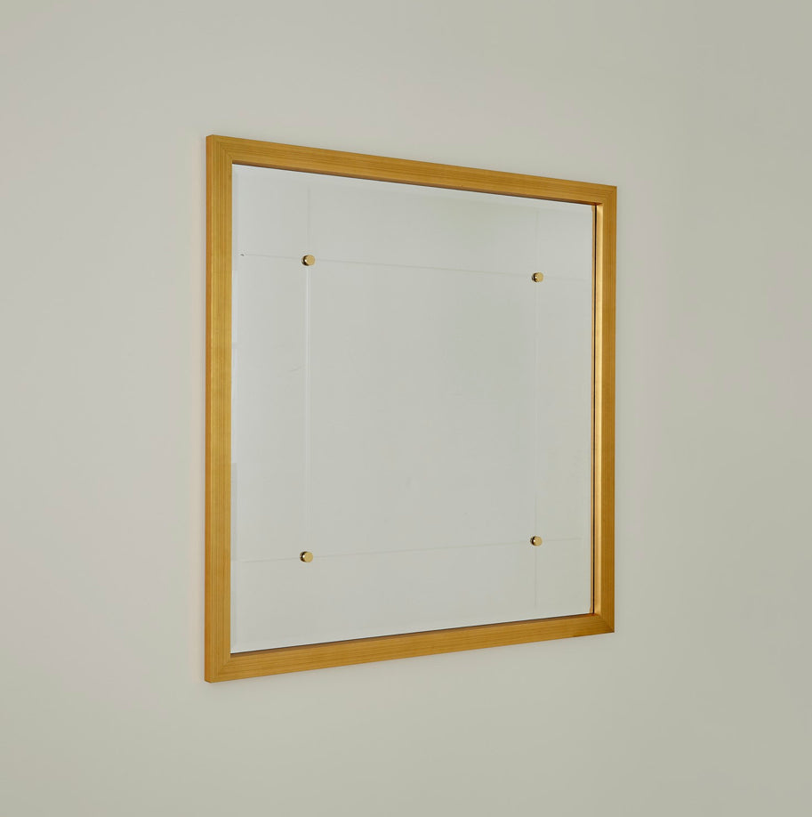 Beaumont Square Mirror Gold Leaf