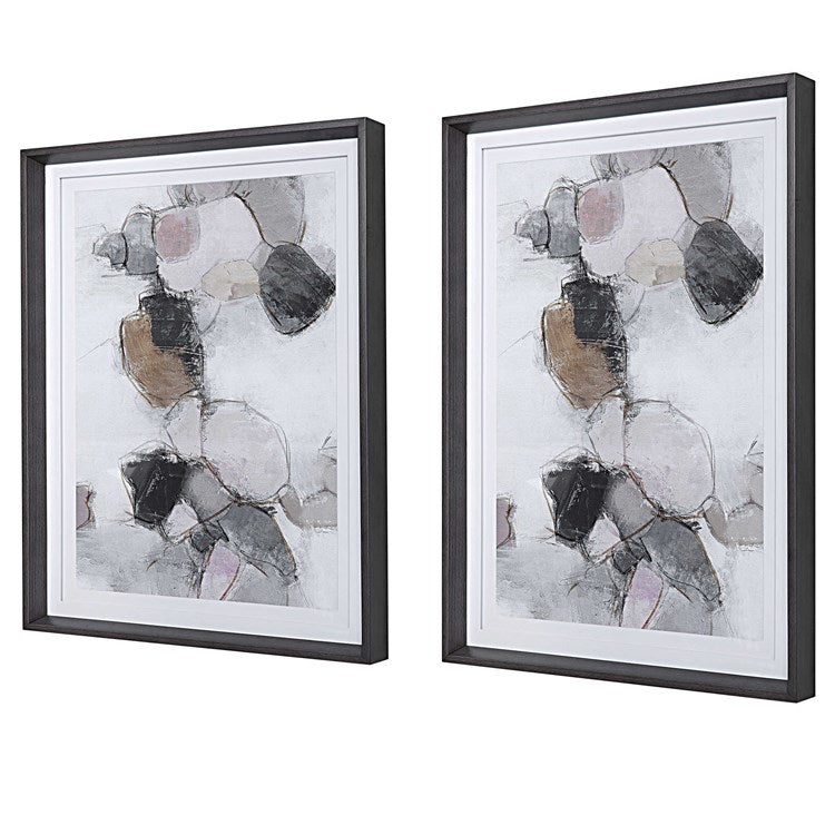 Plunging Pastels Framed Prints