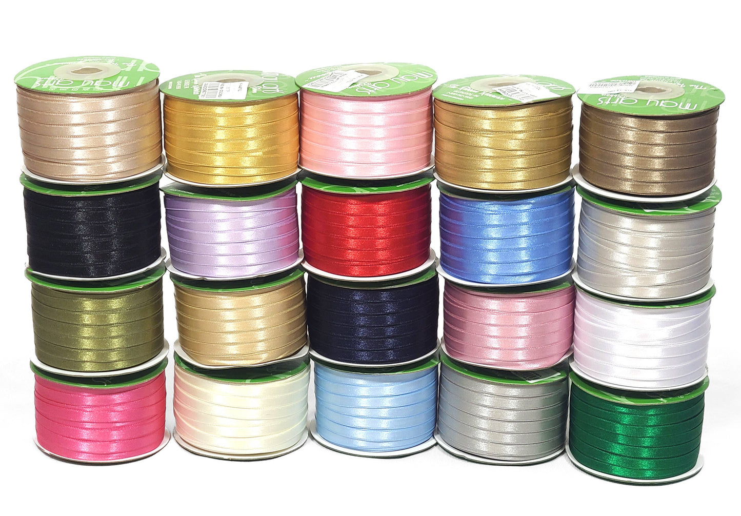 ~1/4"Luster Double Face Satin Ribbon, Black
