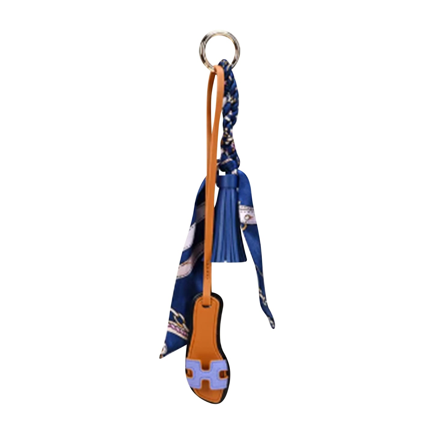 Designer Sandal w/ Scarf Bag Charm Christmas Gift: Orange