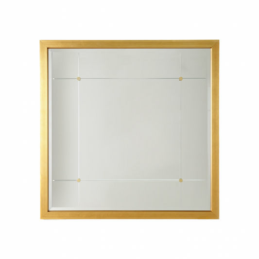 Beaumont Square Mirror Gold Leaf