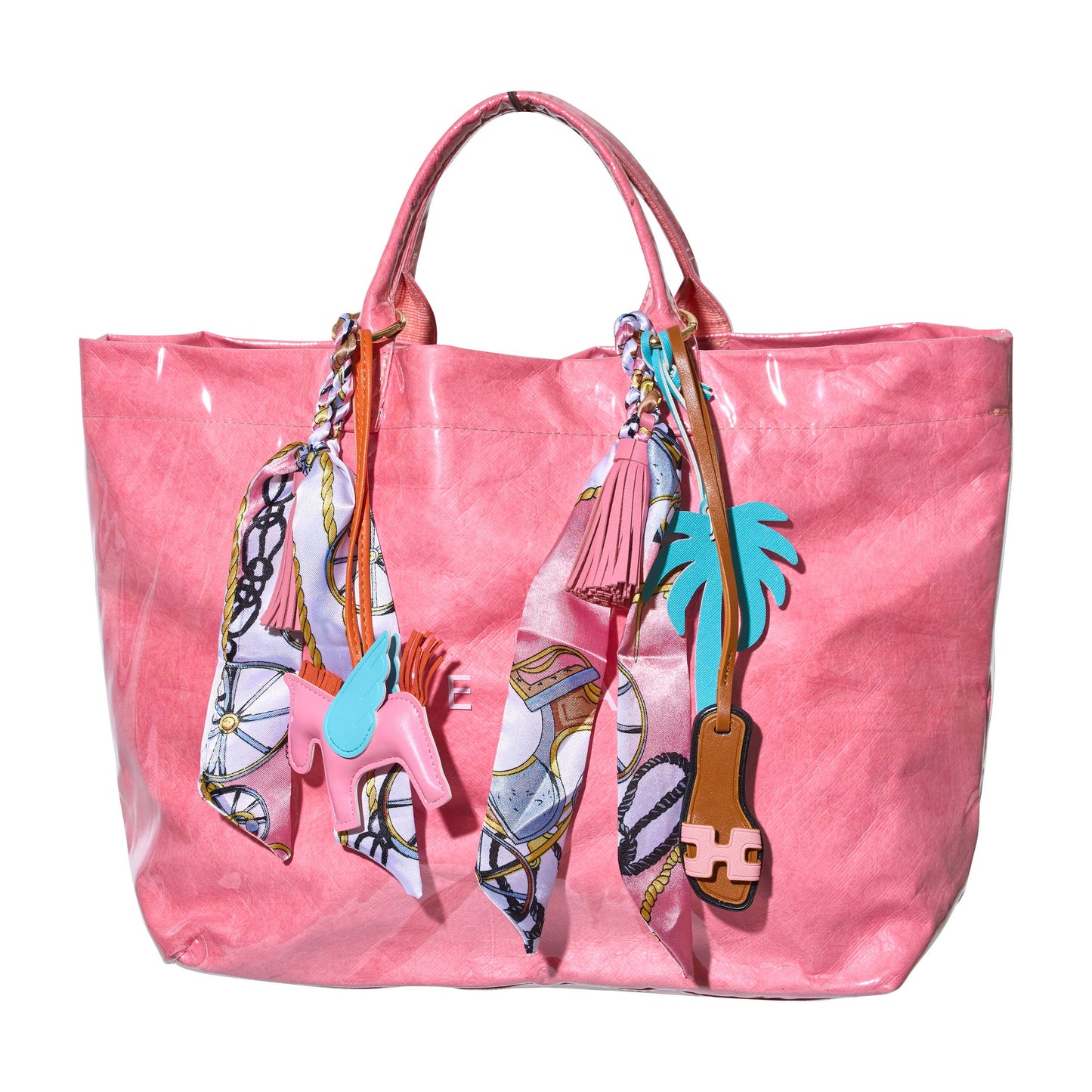 Designer Sandal w/ Scarf Bag Charm Christmas Gift: Orange