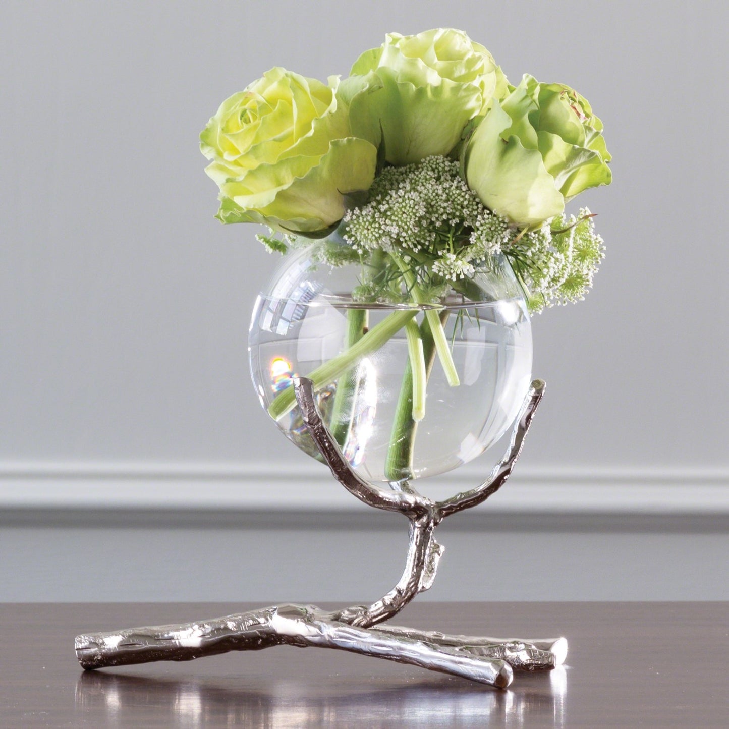 Twig Vase Holder Nickel