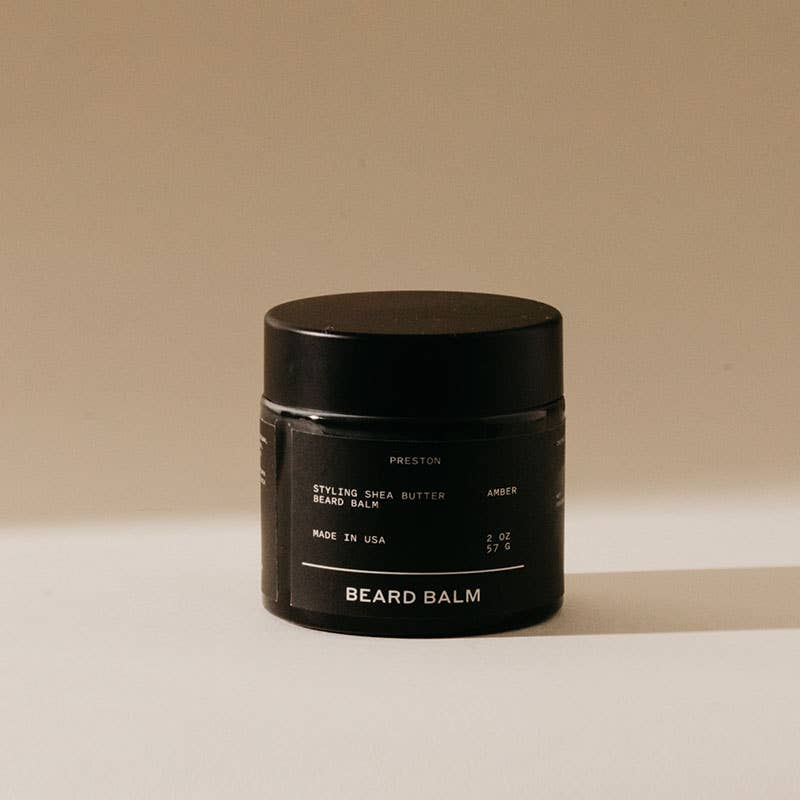 Shea Butter Infused Beard Balm: Amber / 2Oz