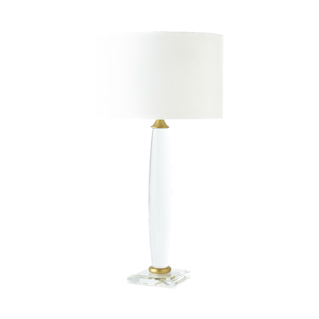 Bowed Crystal Column Lamp