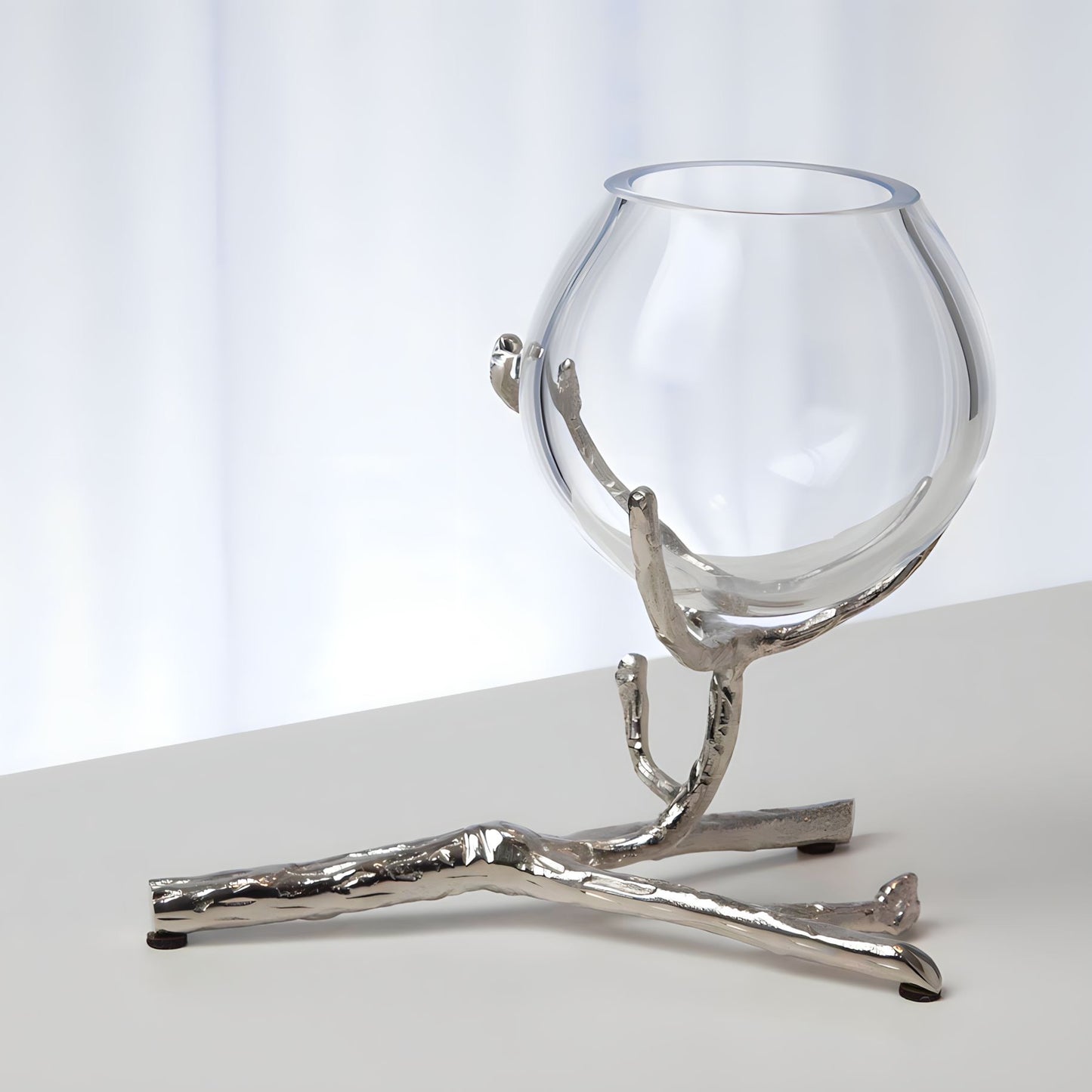 Twig Vase Holder Nickel