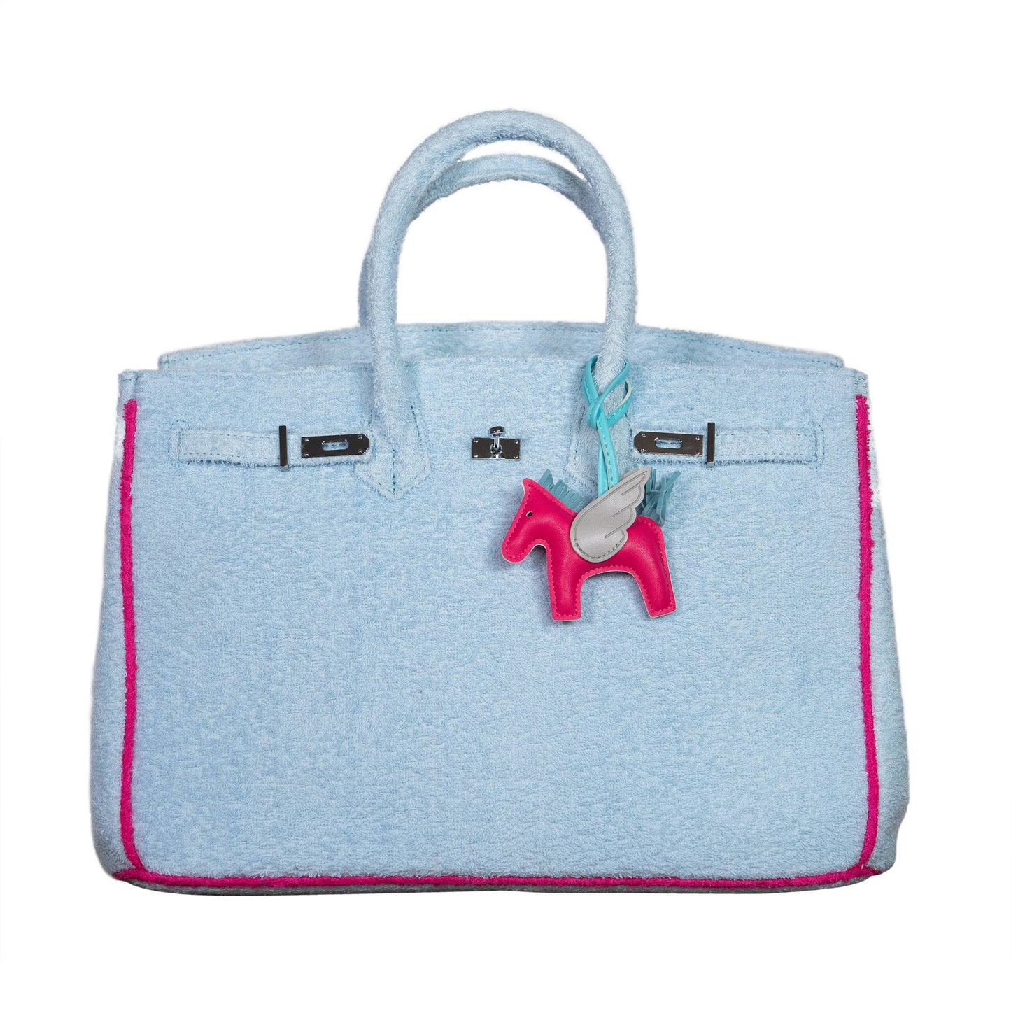 Hampton's Designer Inspired Tote Bag for Christmas -7 colors: Orange/Pink