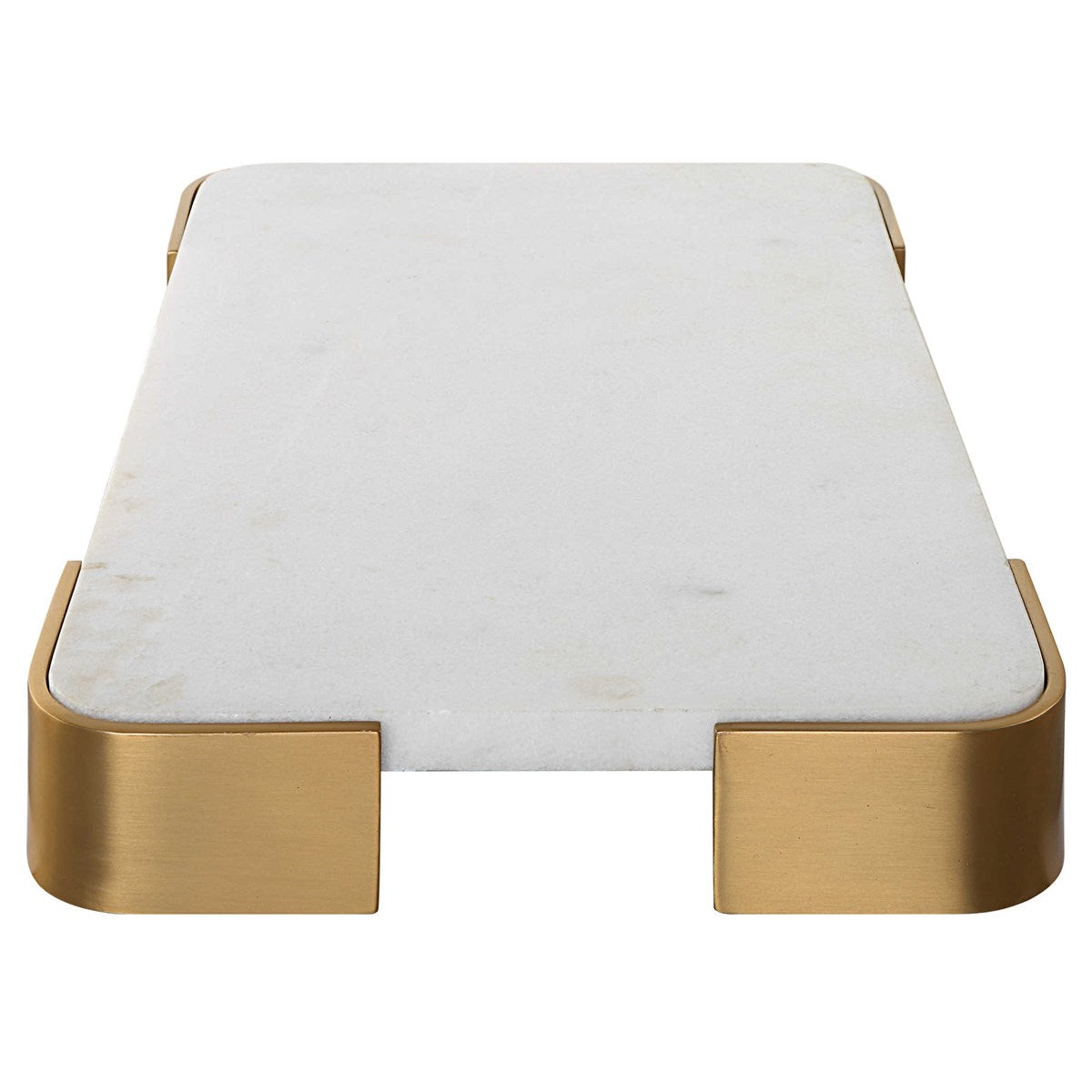 Elevated Tray/Plateau - White Marble