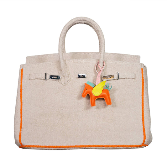 Hampton's Designer Inspired Tote Bag for Christmas -7 colors: Khaki/Orange