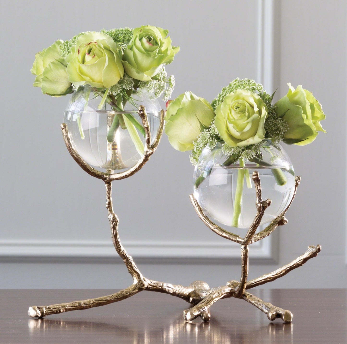 Twig Vase Holder Brass