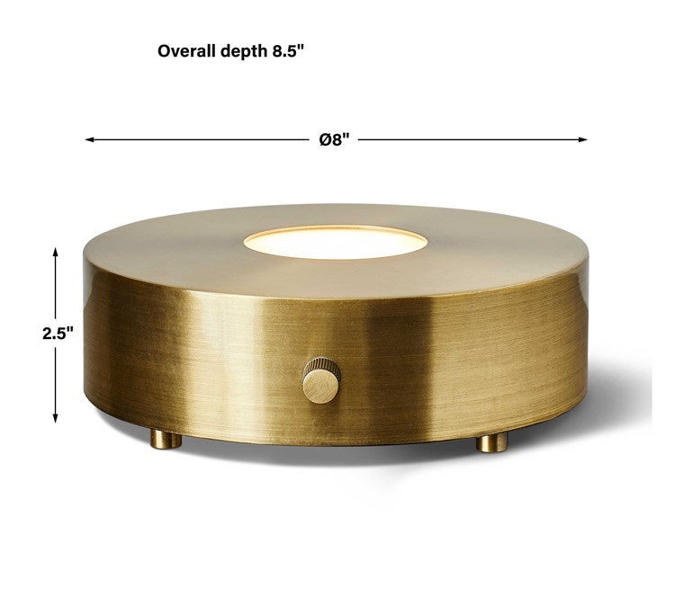 Lighted Plateau Lamp - Brass