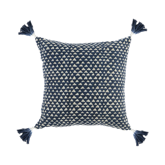 Idelle Printed Throw Pillow Cover With Tassels