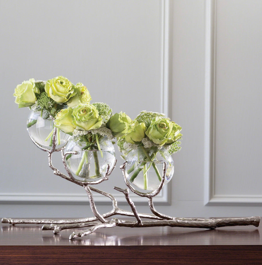 Twig Vase Holder Nickel