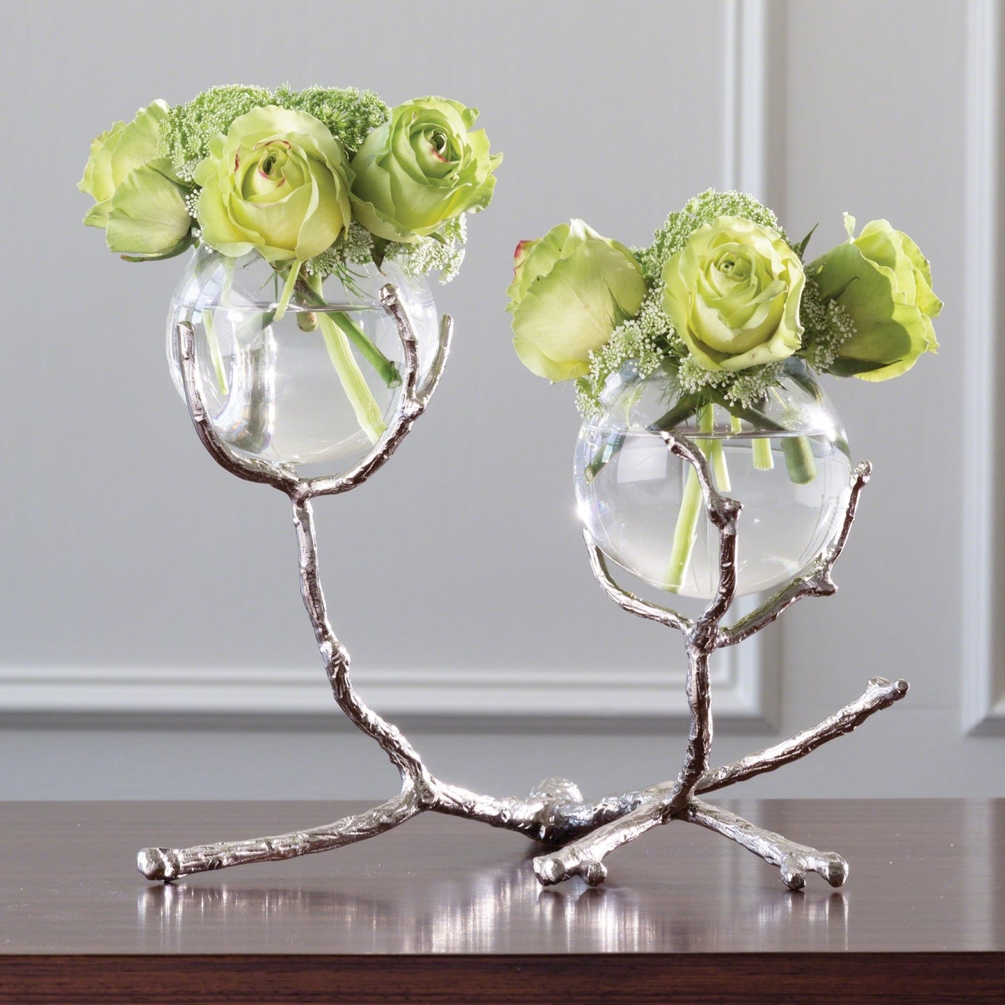 Twig Vase Holder Nickel