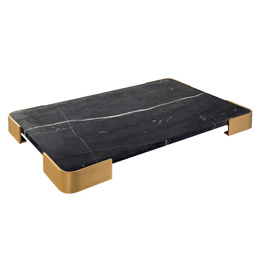 Elevated Tray/Plateau - Black Marble