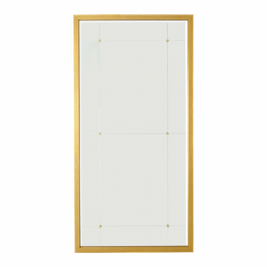 Beaumont Floor Mirror Gold Leaf