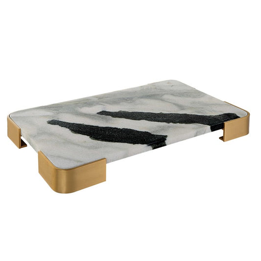 Elevated Tray/Plateau - Panda Marble