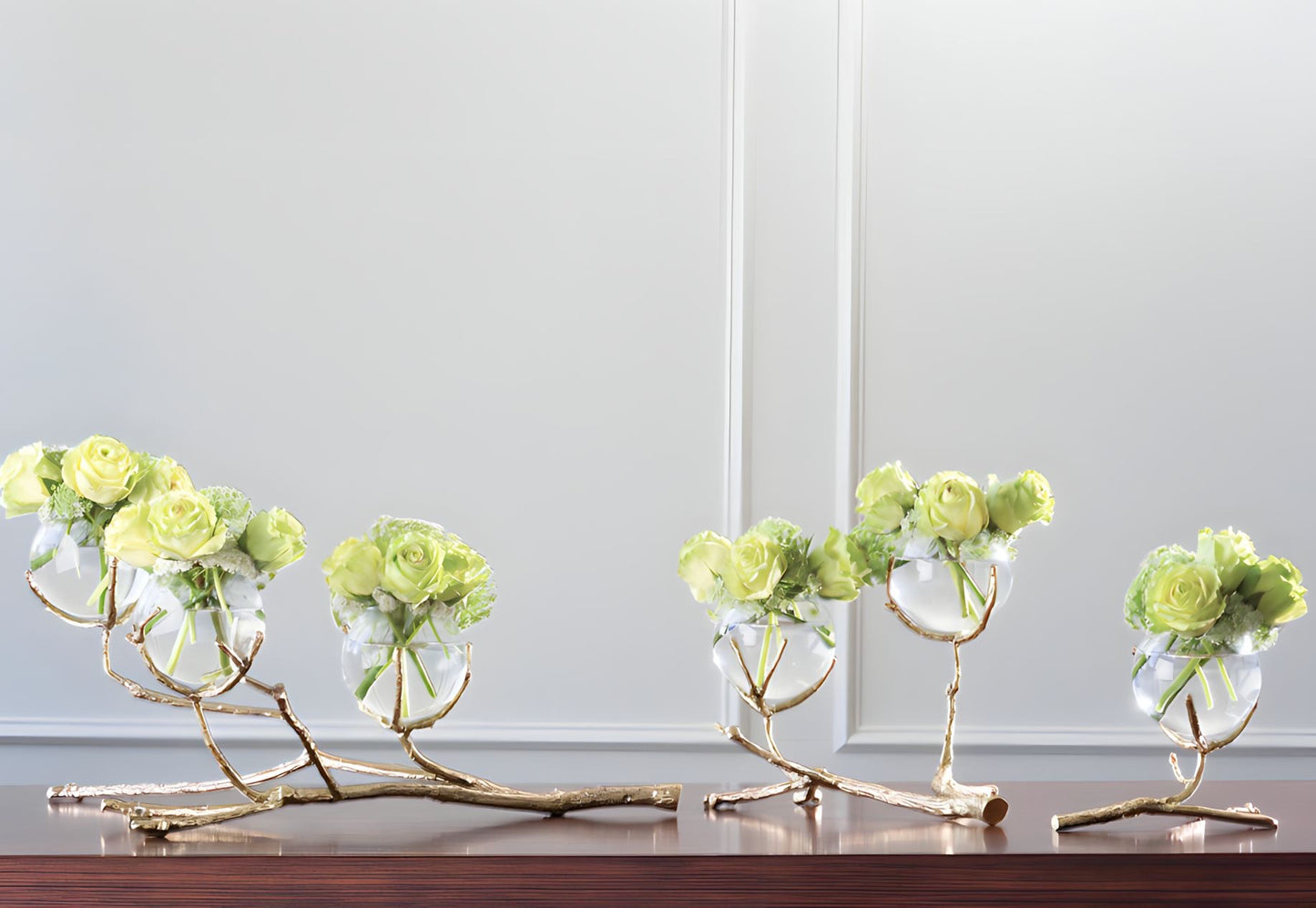 Twig Vase Holder Brass