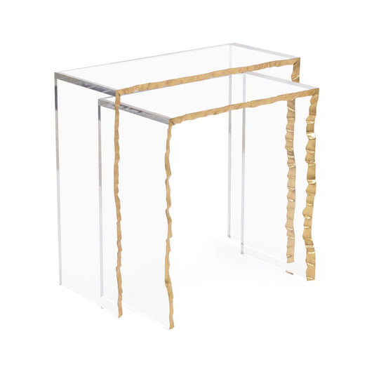 GOLD-LEAF EDGE NESTING TABLES