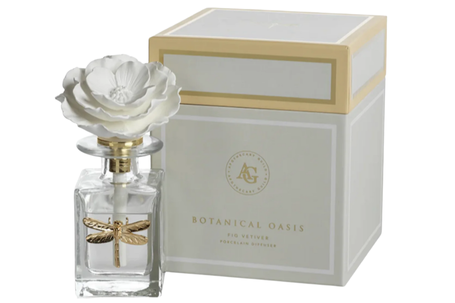 Apothecary Guild Botanical Oasis Porcelain Diffuser - Dragonfly