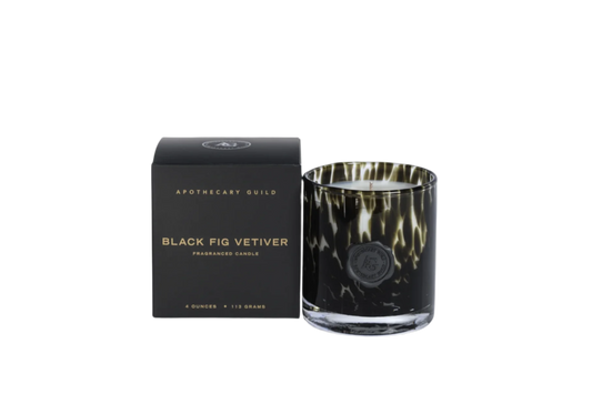 Apothecary Opal Mini Candle Jar in Gift Box - Black : Black Fig Vetiver