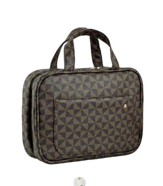Checkered Toiletry Bag