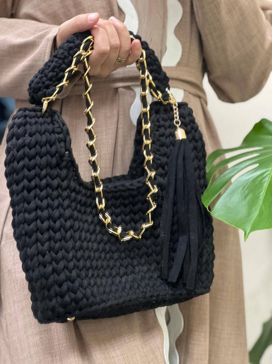 Handmade Crochet Wedding Party Purse, Crossbody Handbag