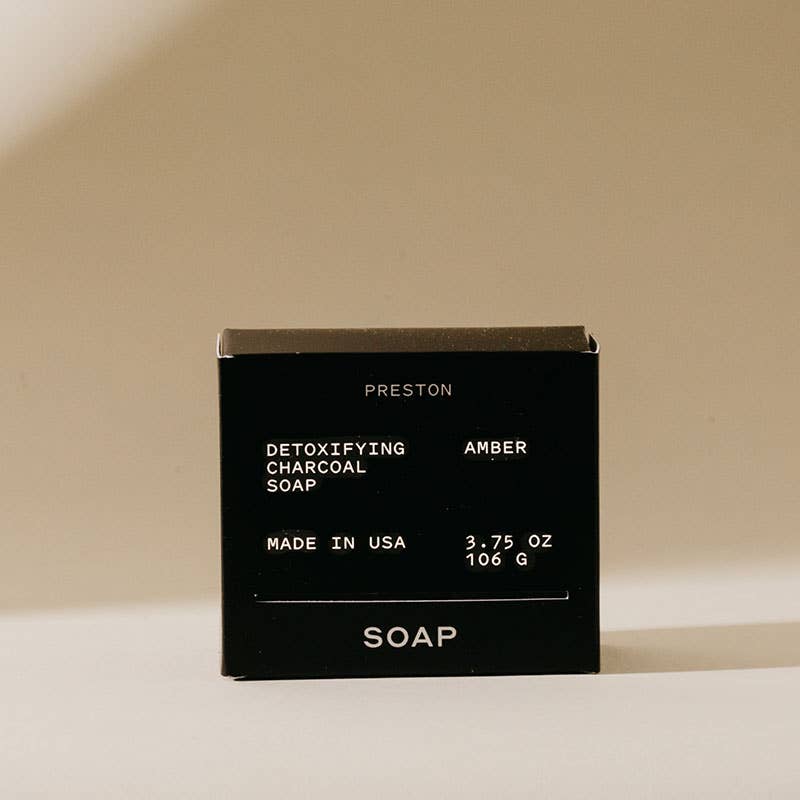 Detoxifying Charcoal Bar Soap: Amber / 5.5Oz