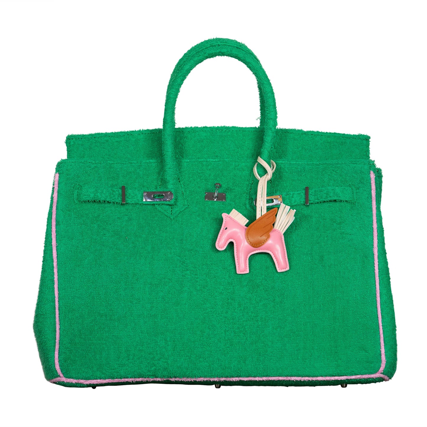 Hampton's Designer Inspired Tote Bag for Christmas -7 colors: Orange/Pink